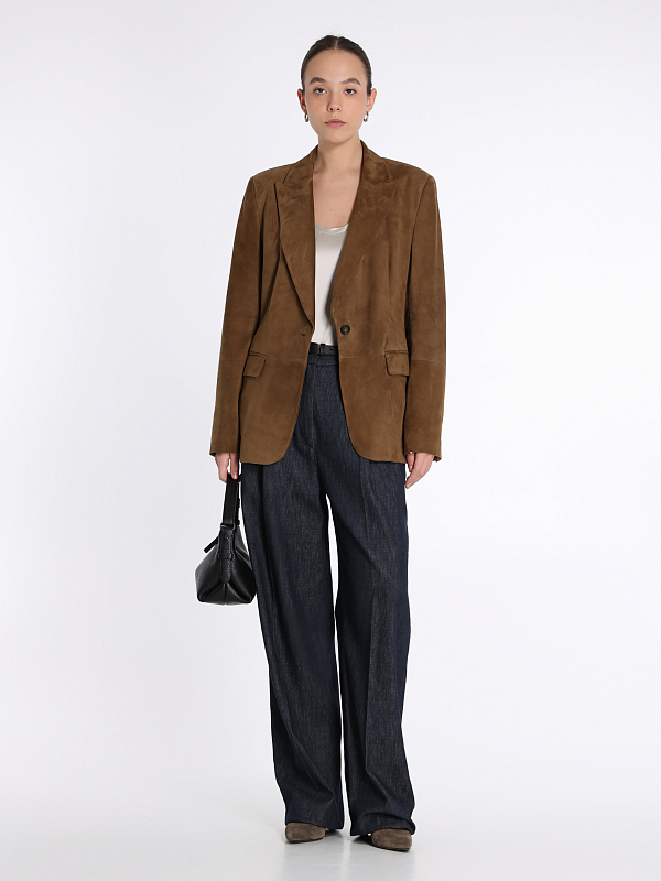 жакет кожаный Brunello Cucinelli M0PCL208X
