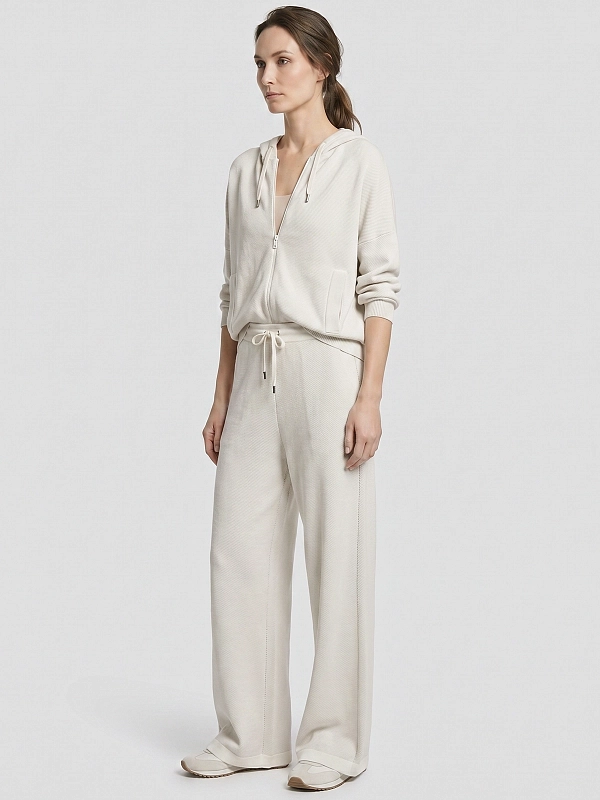 брюки трикотажные Brunello Cucinelli M19255879 цвет жемчужный