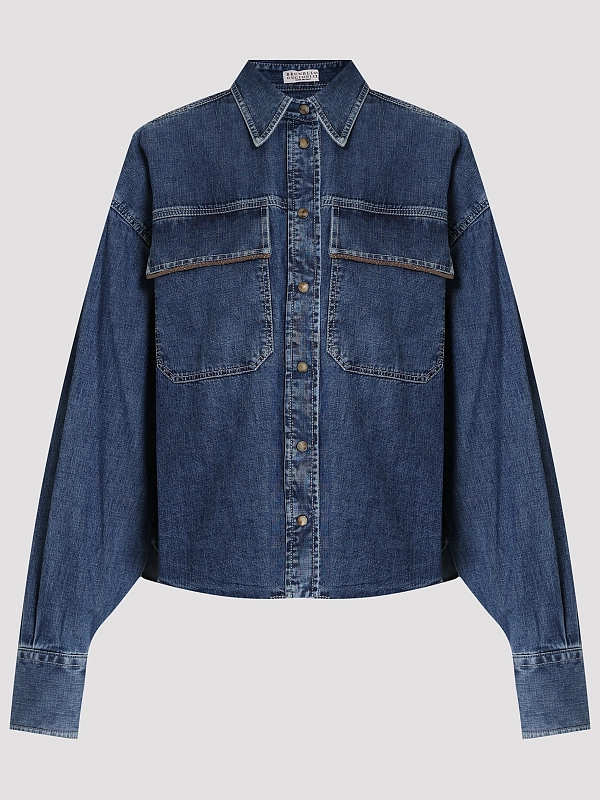 рубашка джинсовая Brunello Cucinelli MH192RB526