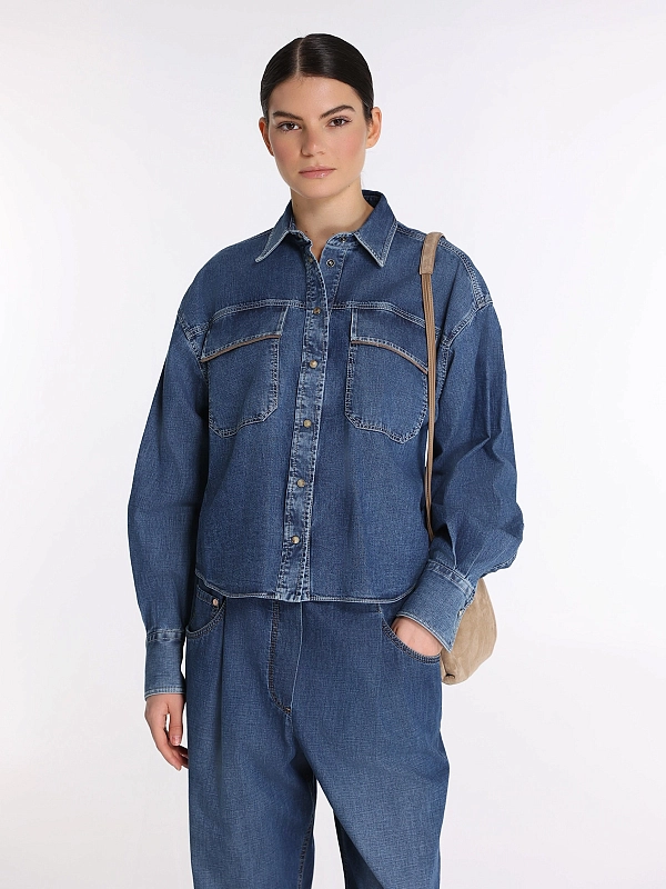 рубашка джинсовая Brunello Cucinelli MH192RB526