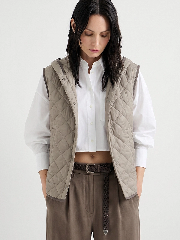 жилет утепленный Brunello Cucinelli MR4057999