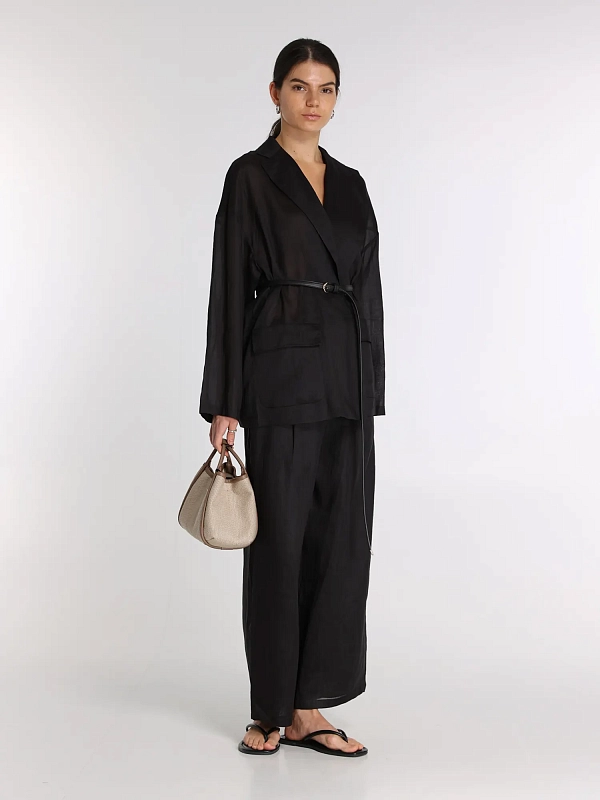 брюки Max Mara MSTTARTUFO цвет черный