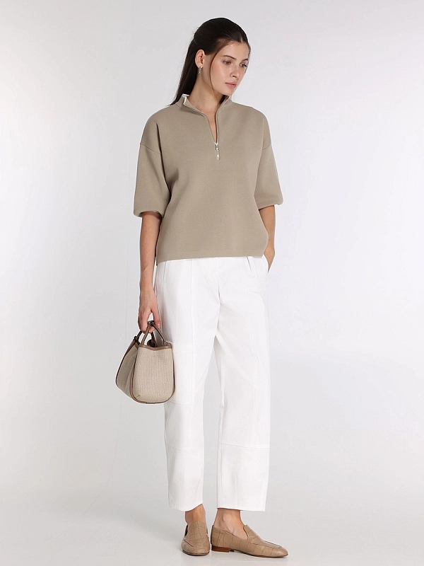 брюки Max Mara MXMBAUTTA цвет белый