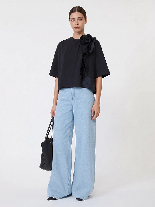 футболка Max Mara MXMERA цвет темно-синий