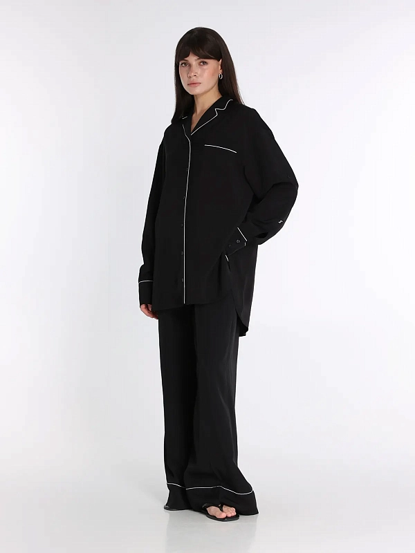брюки Max Mara SPXRIVETTO цвет черный