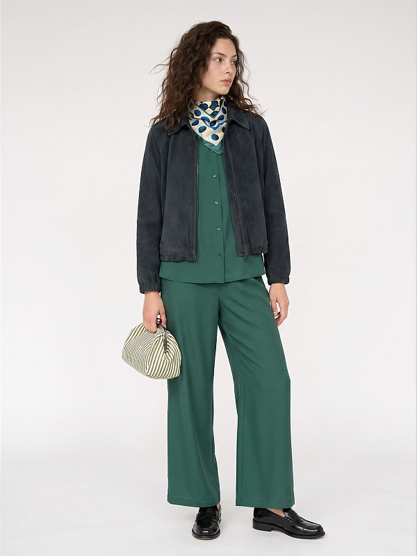 блузка Max Mara Weekend WKDCRINE цвет зеленый
