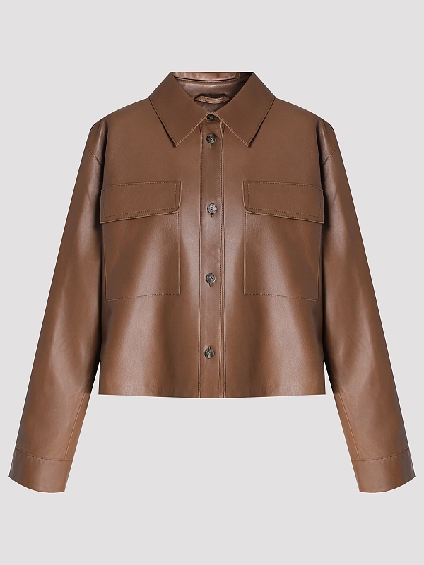 рубашка кожаная Max Mara Weekend WKDPIOVRA