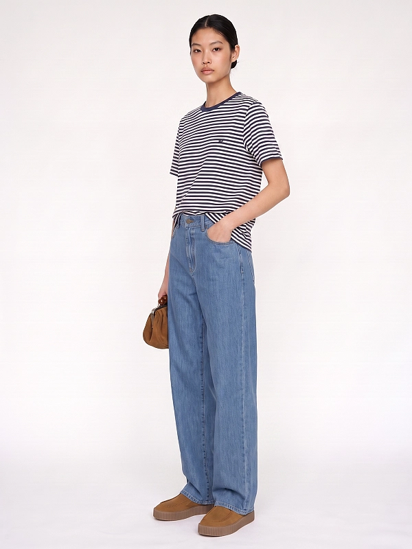 футболка Max Mara Weekend WKDVENACO цвет молочный полоска