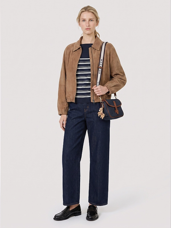 жакет замшевый Max Mara Weekend WKDZUPPA цвет бежевый