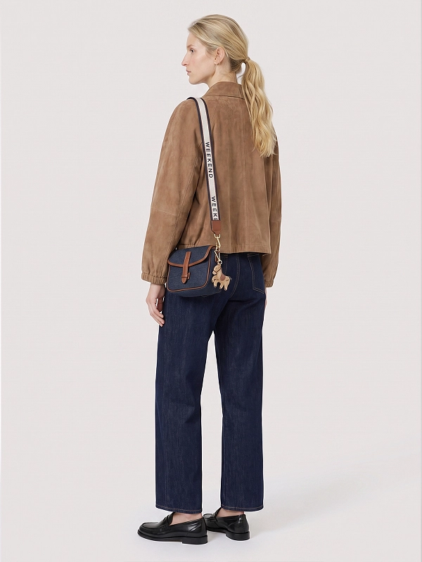 жакет замшевый Max Mara Weekend WKDZUPPA цвет бежевый