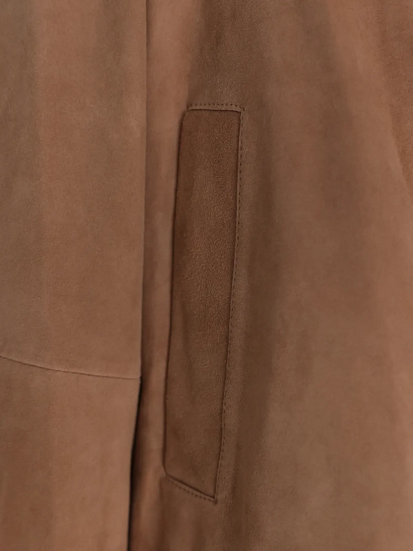 жакет замшевый Max Mara Weekend WKDZUPPA цвет бежевый