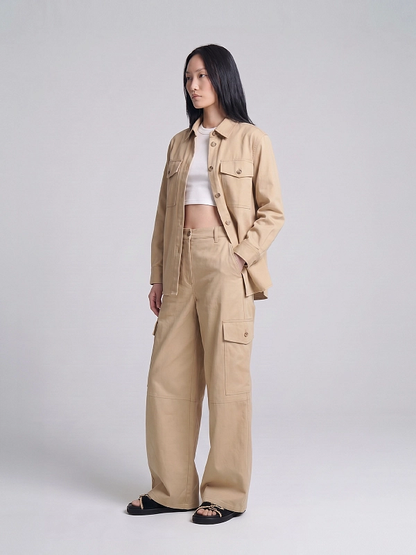 брюки Max Mara Weekend WKIFINALE цвет бежевый