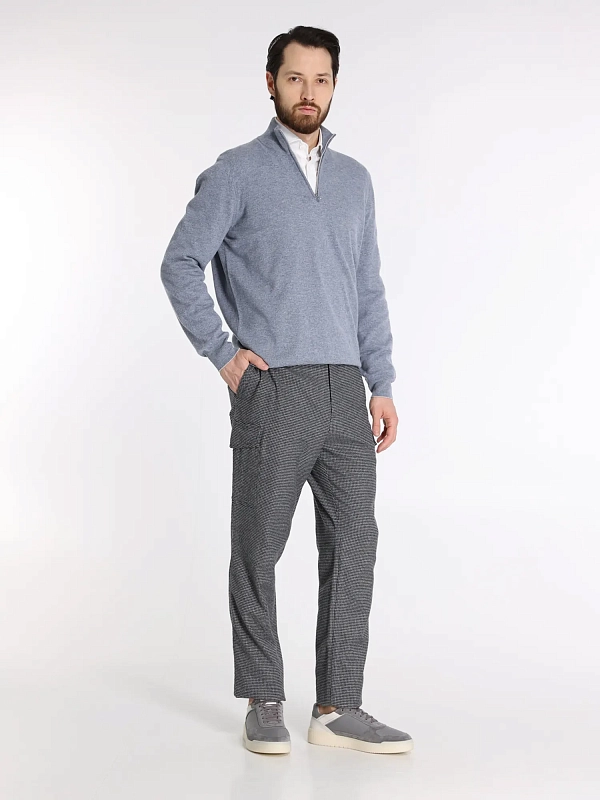брюки Brunello Cucinelli ME252E1890 цвет серый
