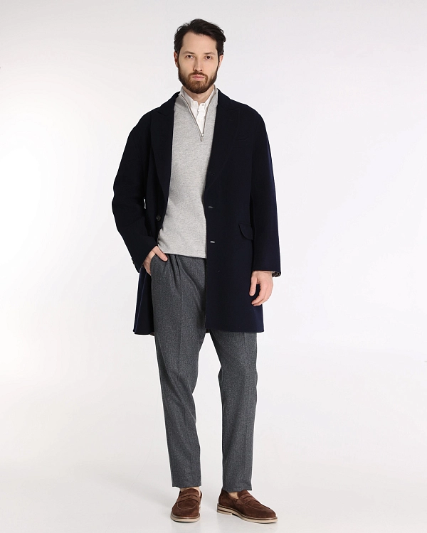 джемпер поло Brunello Cucinelli M2200124 цвет светло-серый