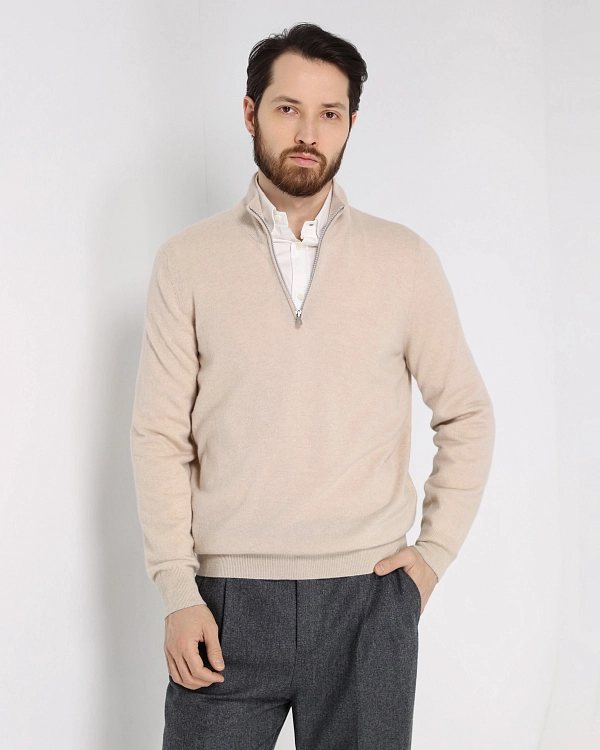 джемпер поло Brunello Cucinelli M2200124 цвет песочный
