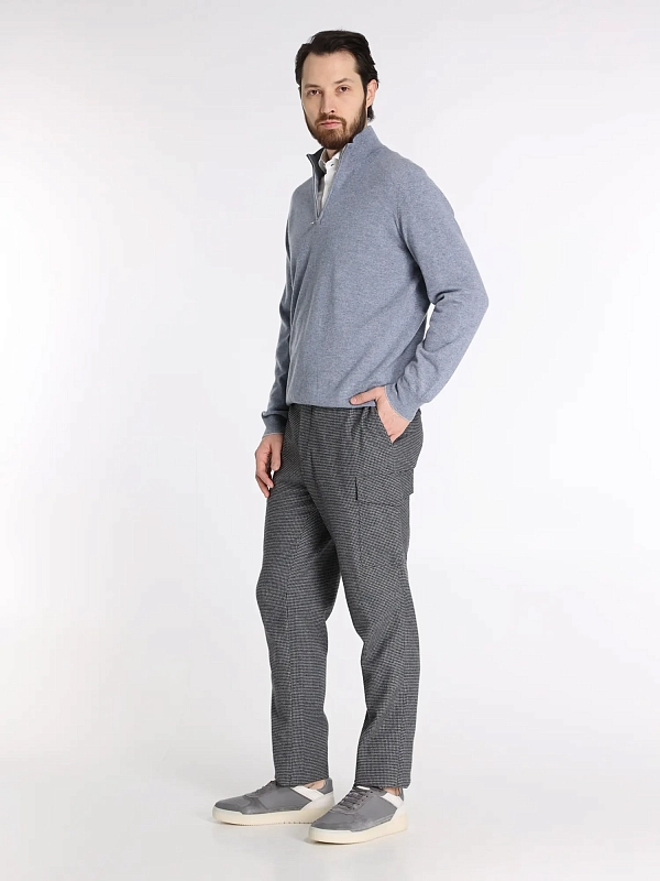 джемпер поло Brunello Cucinelli M2200124 цвет сине-голубой