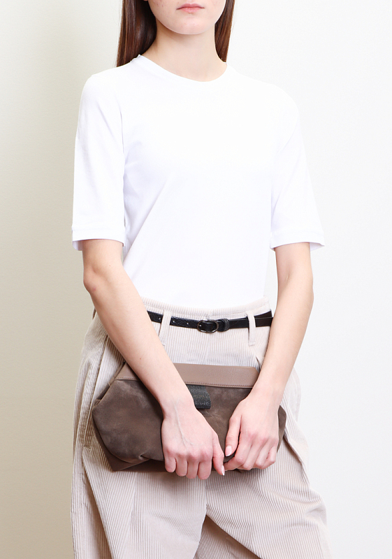 футболка Brunello Cucinelli MPT18B0160 цвет белый