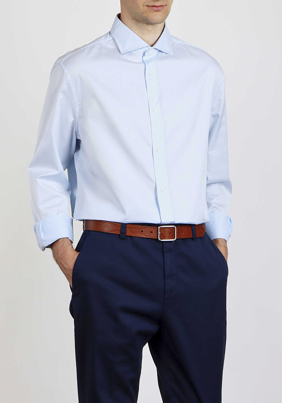 рубашка костюмная Brunello Cucinelli M0UC40627 цвет светло-голубой