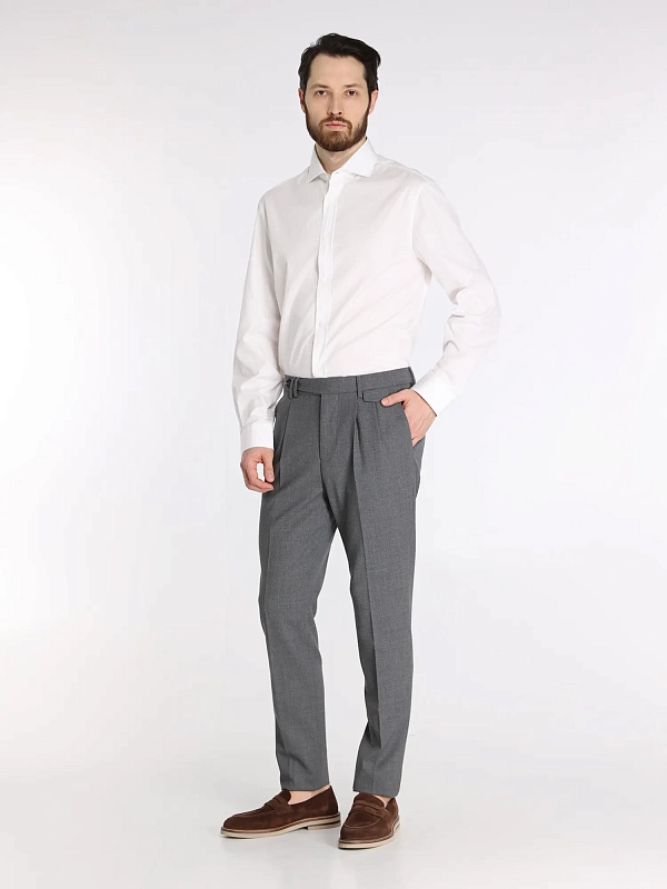 рубашка костюмная Brunello Cucinelli ME6240627 цвет белый