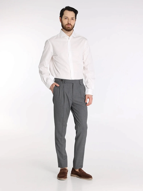 рубашка костюмная Brunello Cucinelli ME6240627 цвет белый