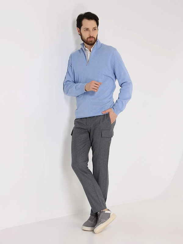 джемпер поло Brunello Cucinelli M2200B2212 цвет голубой