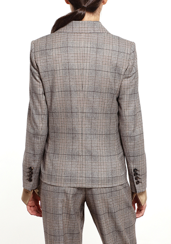 костюм Brunello Cucinelli MD5372386-MD537P8422 цвет бежево-коричневый клетка