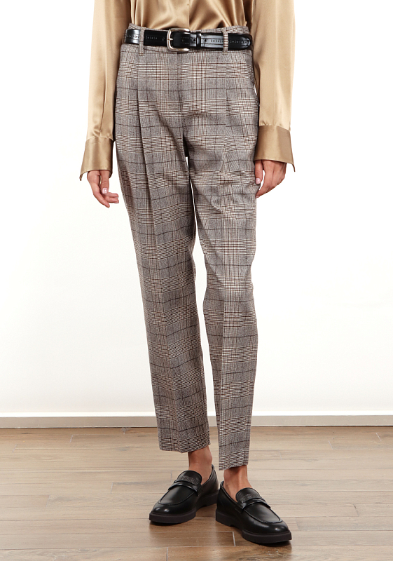 костюм Brunello Cucinelli MD5372386-MD537P8422 цвет бежево-коричневый клетка
