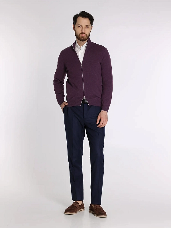 брюки Brunello Cucinelli ME226I1770 цвет темно-синий