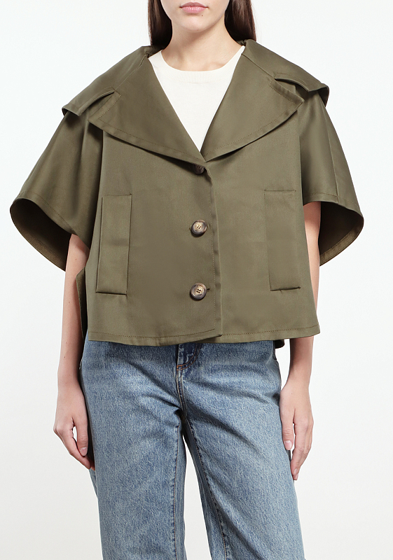 кейп Max Mara CANOSSA цвет хаки