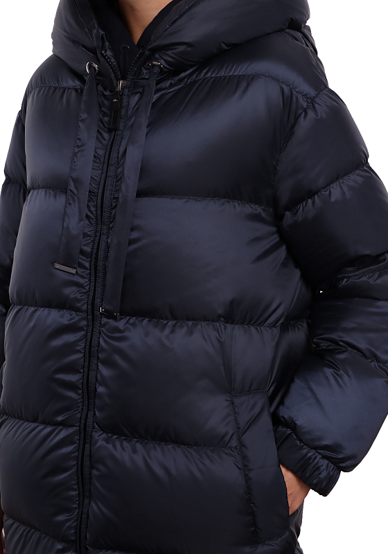 пуховик Max Mara SEIPA цвет темно-синий