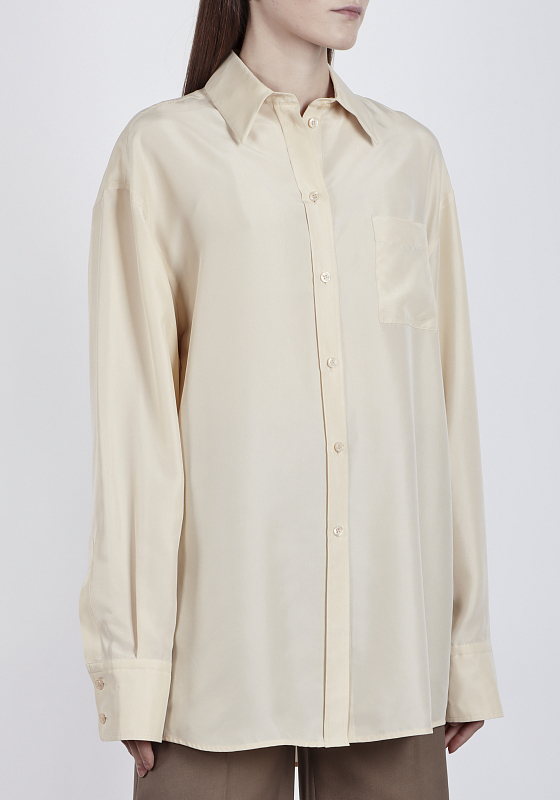 блузка Max Mara SIMONE цвет молочный