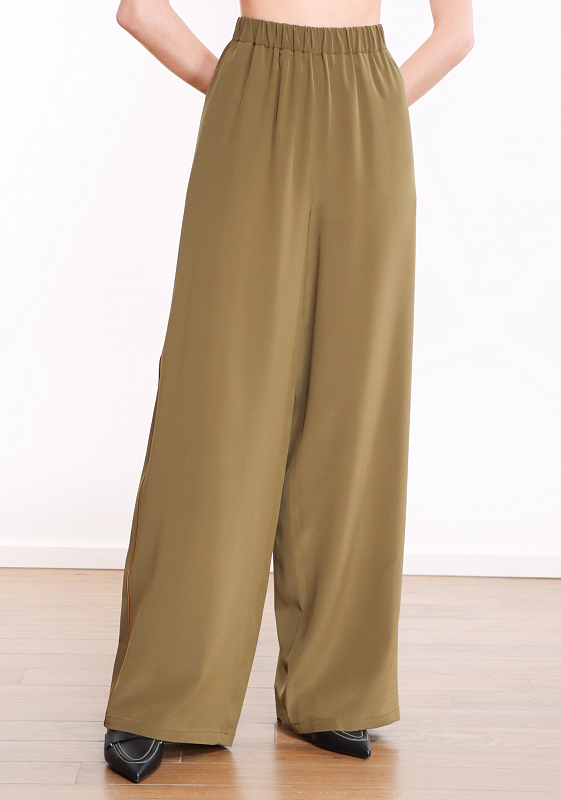 брюки Max Mara ZIGANO цвет оливковый