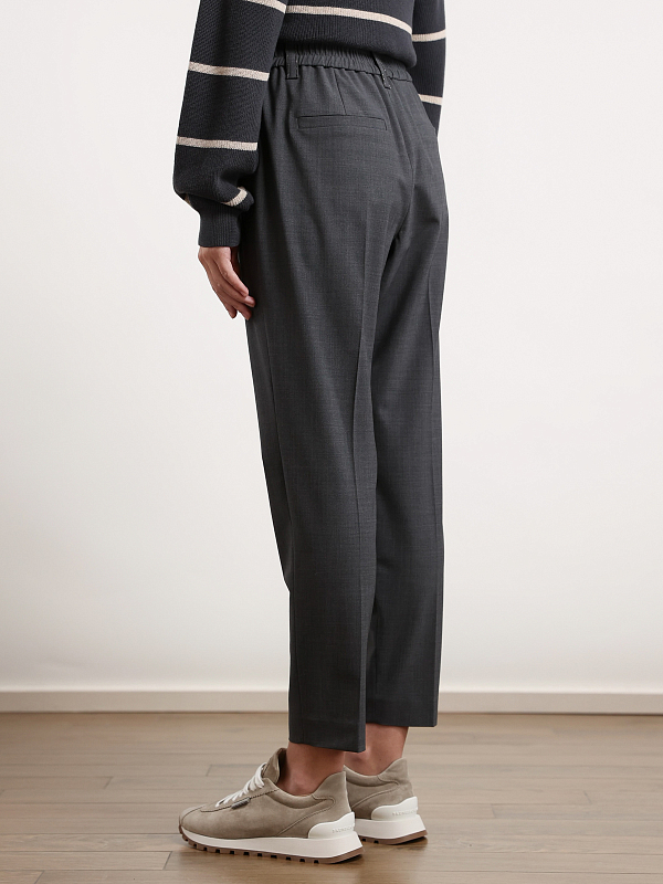 брюки Brunello Cucinelli M0W07B1031 цвет серый 