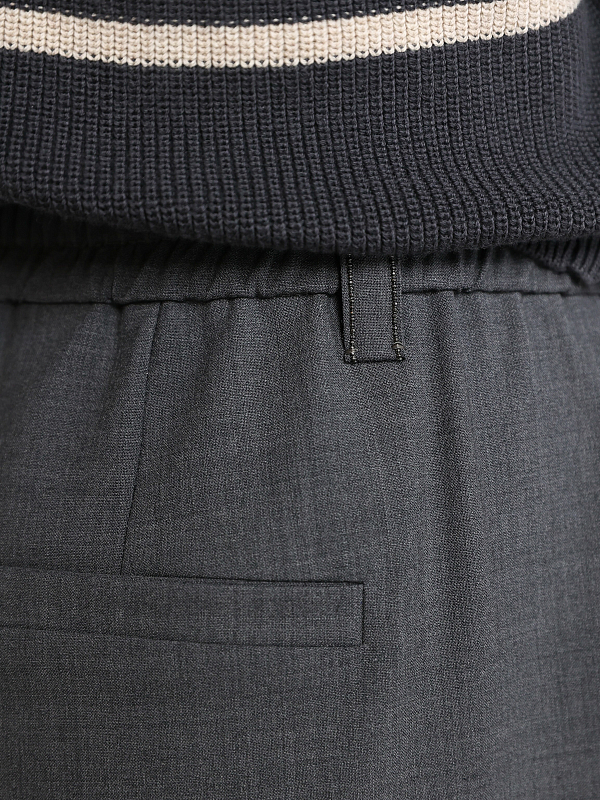 брюки Brunello Cucinelli M0W07B1031 цвет серый 