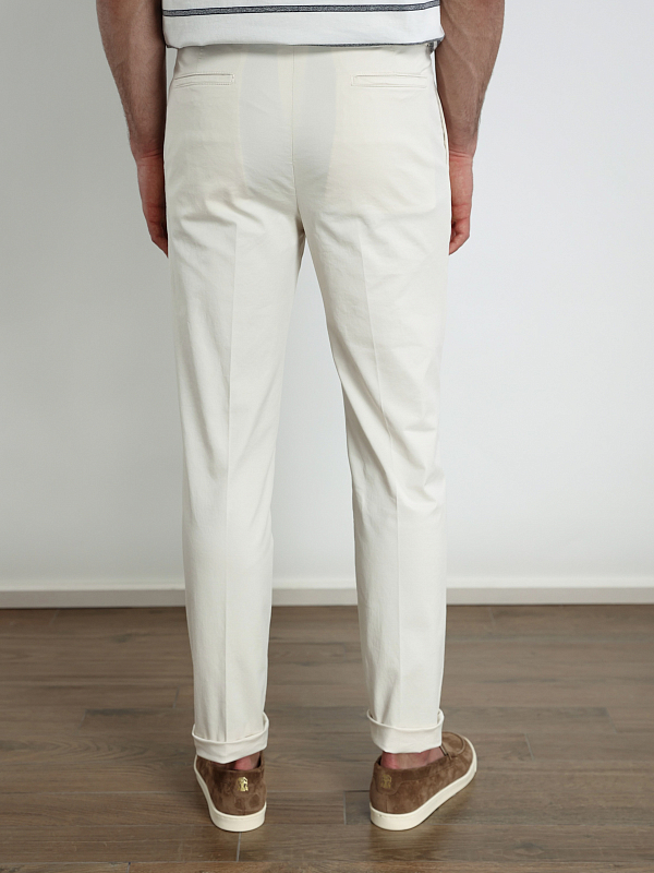 брюки Brunello Cucinelli M289LE1450 цвет белый