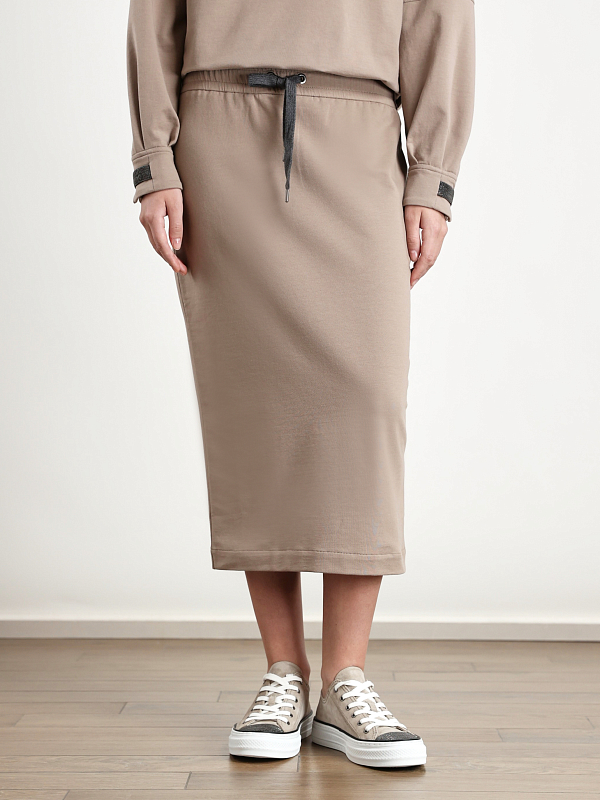 юбка спортивная Brunello Cucinelli MH827B1220 цвет кофе