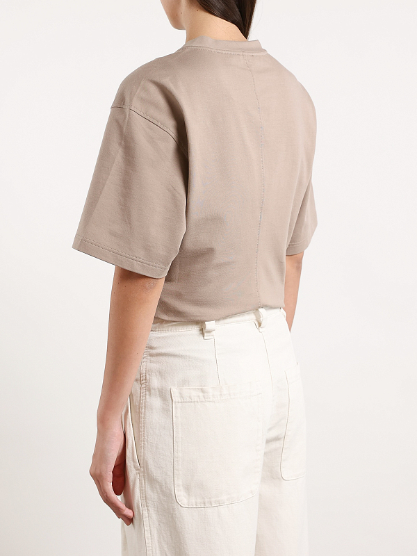 футболка Brunello Cucinelli MH827B1380 цвет кофе