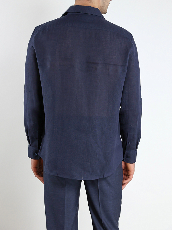 рубашка Brunello Cucinelli MM6330647 цвет синий