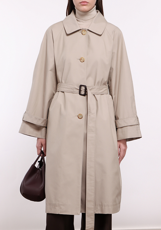 тренч Max Mara FTRENCH цвет бежевый
