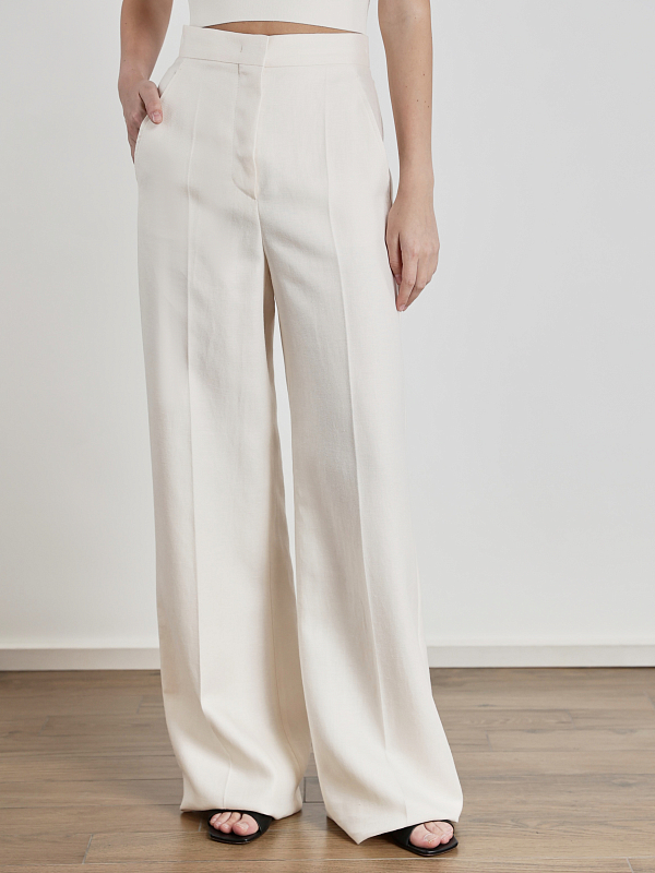 брюки Max Mara HANGAR цвет молочный