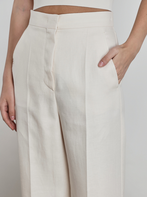 брюки Max Mara HANGAR цвет молочный