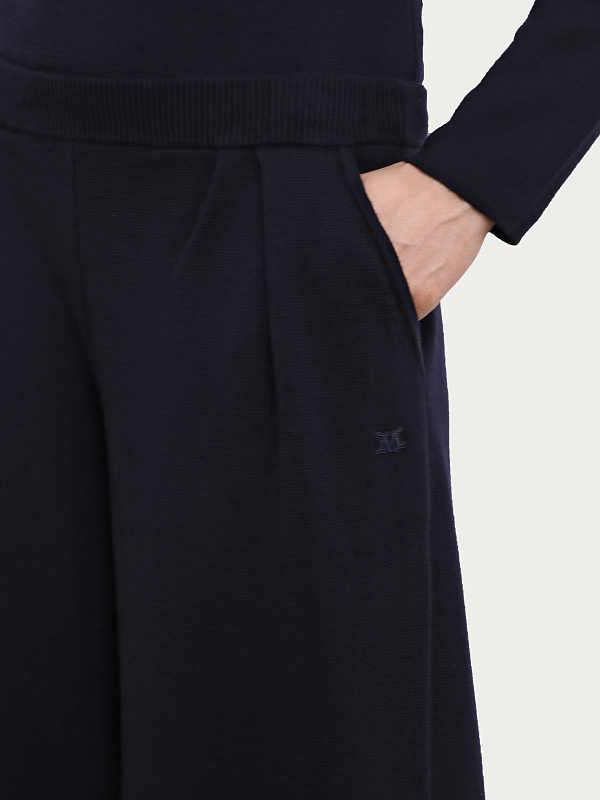 брюки трикотажные Max Mara NOCERA цвет темно-синий