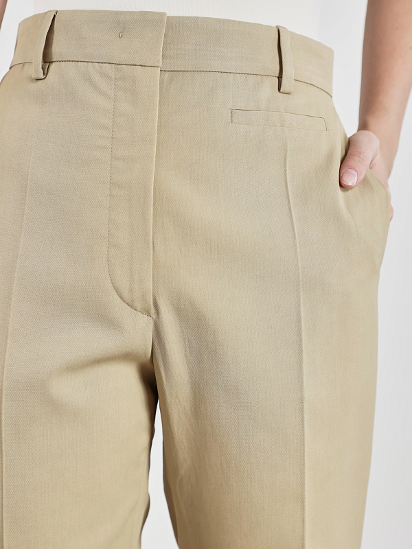 брюки Max Mara PALMIZI цвет бежевый