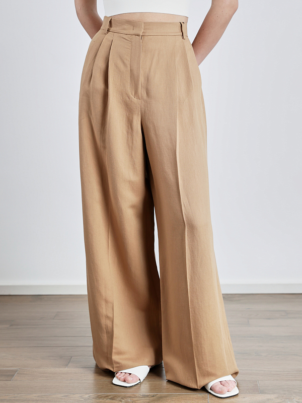 брюки Max Mara Weekend DILETTA цвет терракот