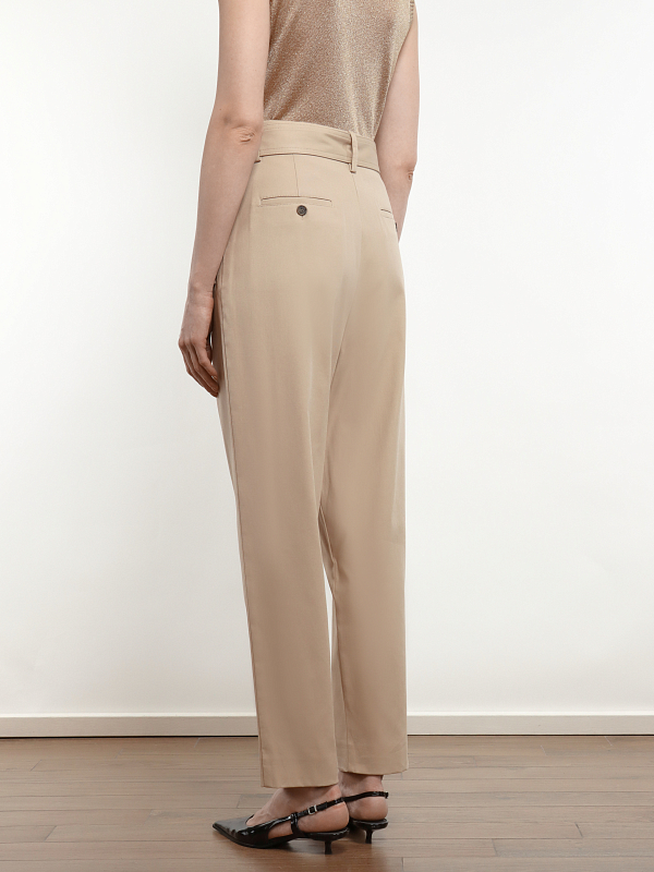 брюки Max Mara Weekend OCCHIO цвет песочный