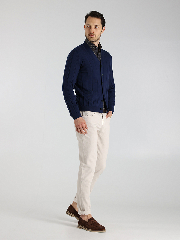 кардиган Brunello Cucinelli M24805106 цвет синий