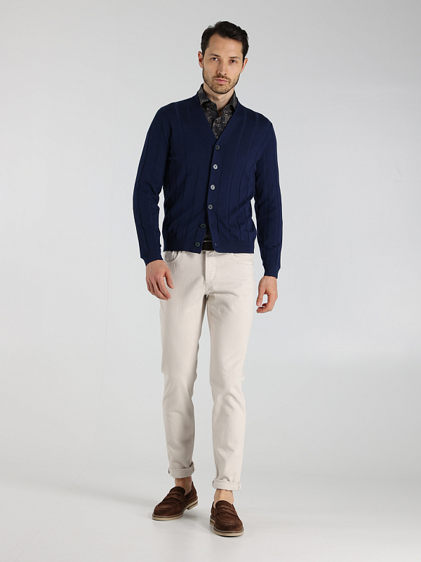кардиган Brunello Cucinelli M24805106 цвет синий