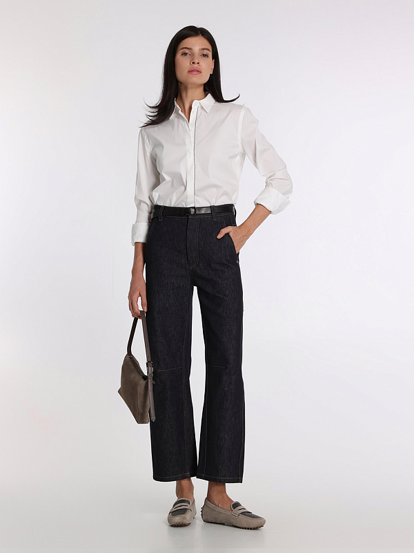 джинсы Brunello Cucinelli MP115P5926 цвет синий
