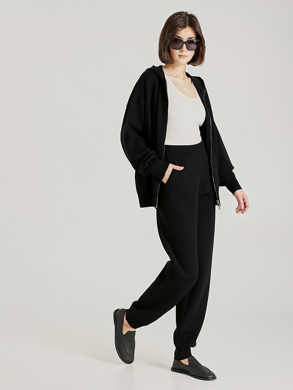 толстовка трикотажная Max Mara HALLE цвет черный