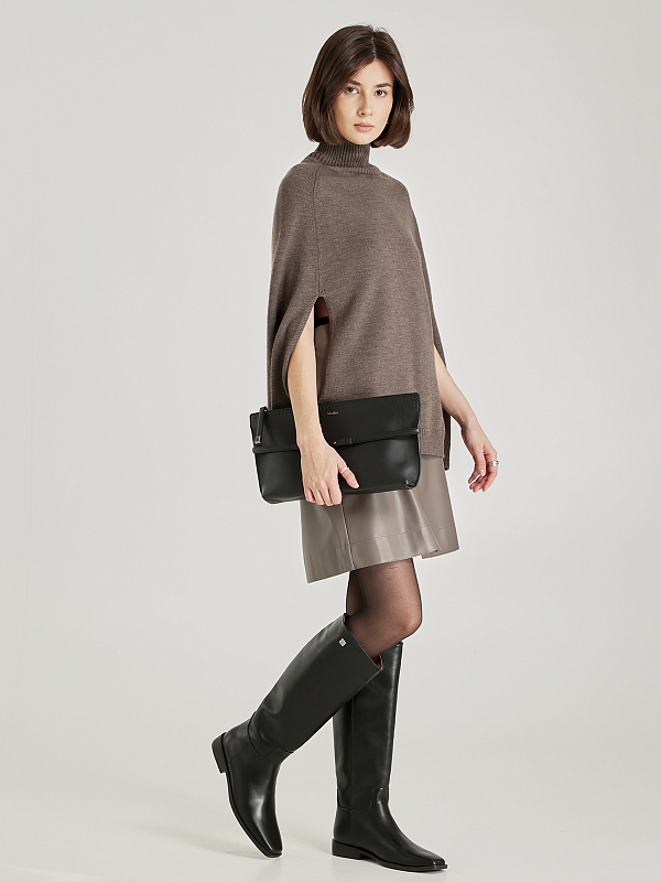 кейп Max Mara LEDA цвет шоколадный